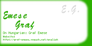 emese graf business card